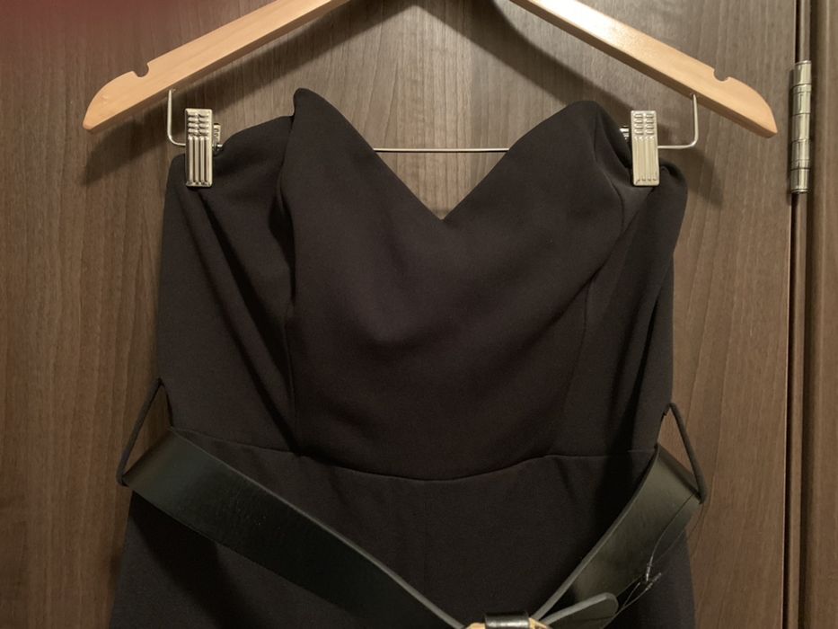 Елегантен дамски гащеризон черен дълъг размер S 36 River Island