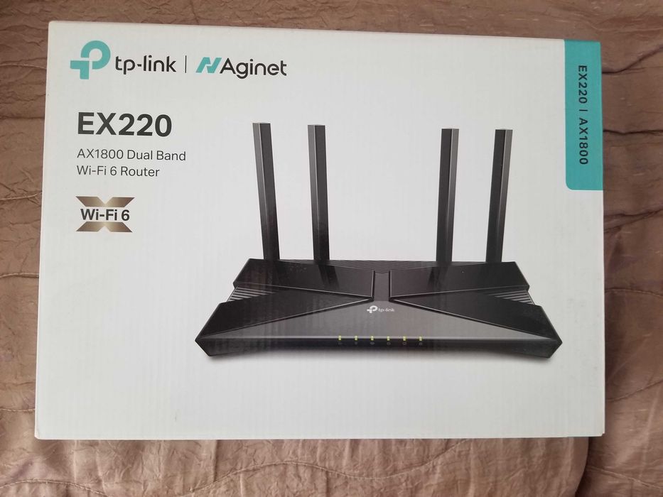 Рутер нов TP-Link EX220 AX1800 Dual-Band Wi-Fi 6 Аginet