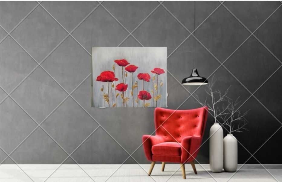 Интерьерная картина "Маки"