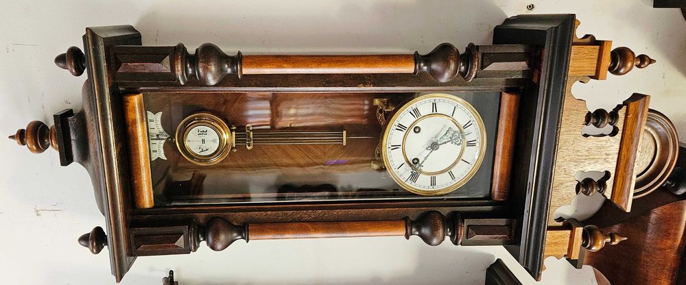 Ceas de perete cu pendula Werner Deponirt 1870