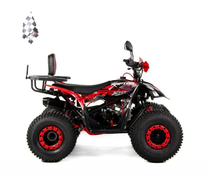 ATV XTR Pro Raptor 016, roti 8 inch, 125cc, 1+1 viteze, negru/rosu