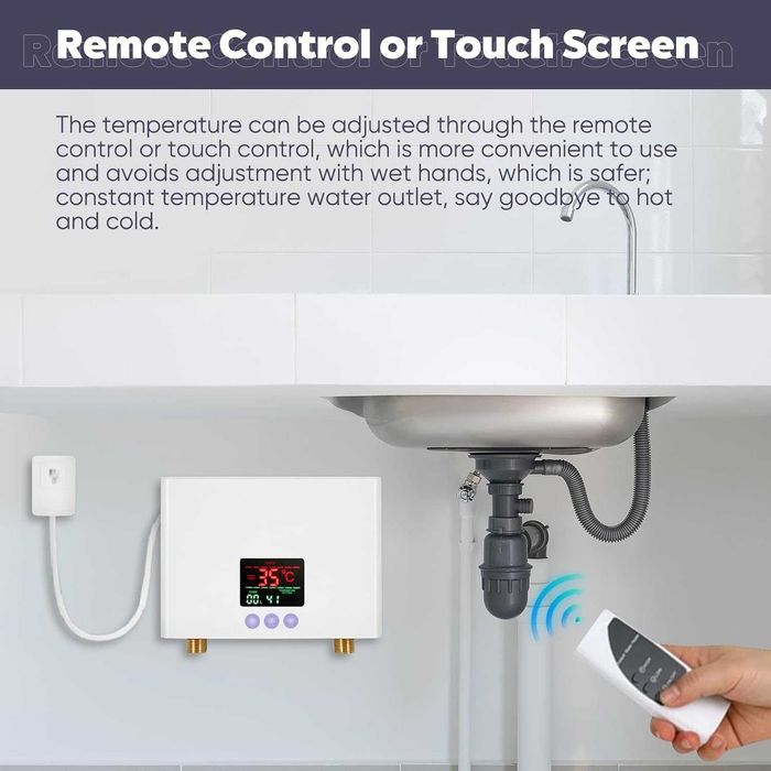 Mini Boiler Instant Electric Jargrovs 3kW Bucatarie/Camping LED