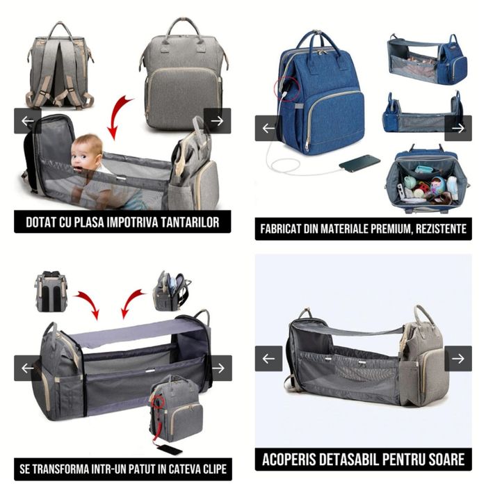 Rucsac extensibil multifunctional