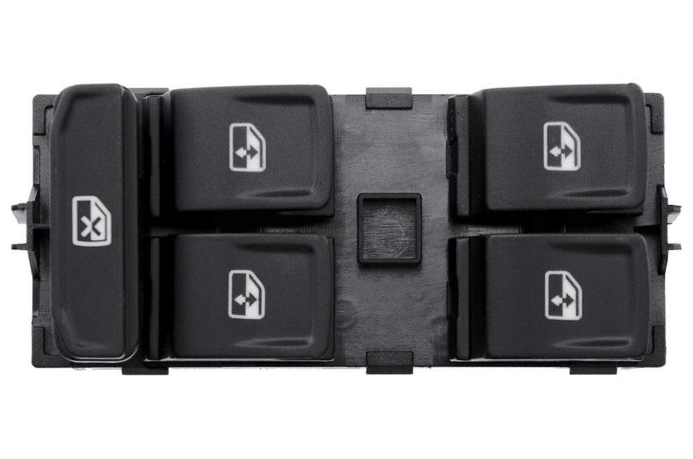 Бутон ключ за стъкла, Volkswagen, VW Passat B8, Golf 7, Polo 6, Черен