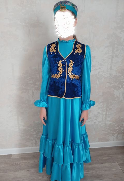 Праздничное платье к Наурызу для девочки 12-13  лет