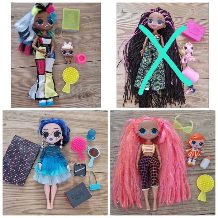 Голяма колекция на LoL OMG и Rainbow high кукли