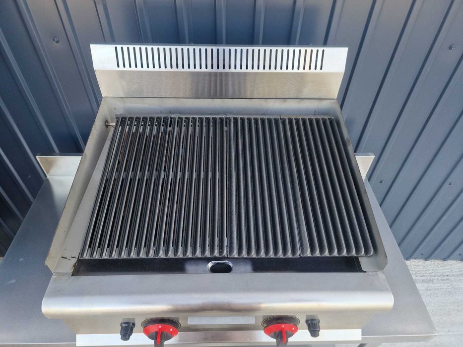 Gratar cu Roca Vulcanica si Grill din fonta,5 kg de roca inclusa