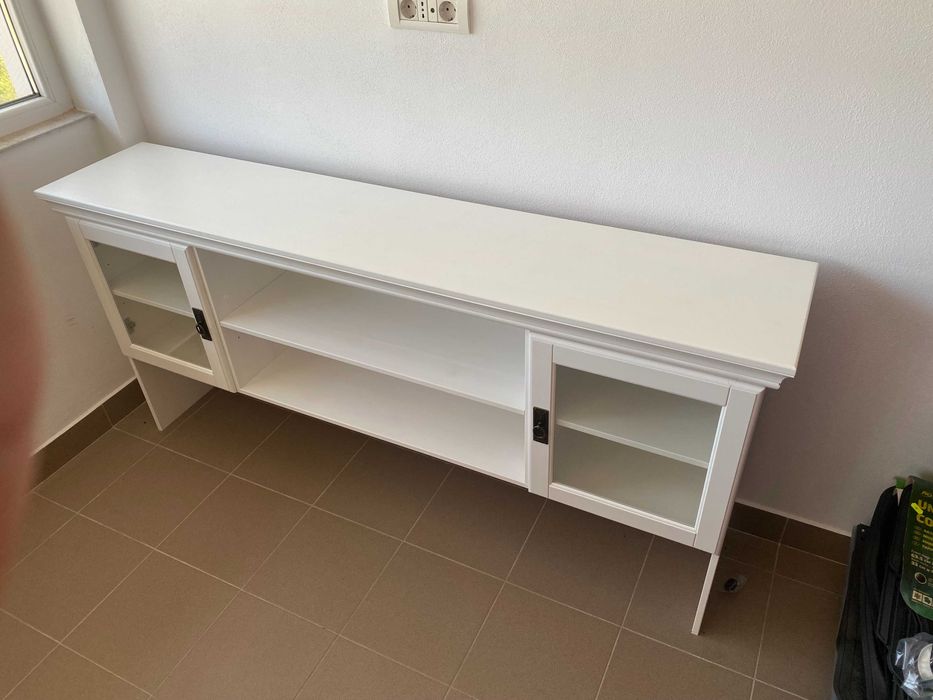 Bufet alb din lemn 180cm