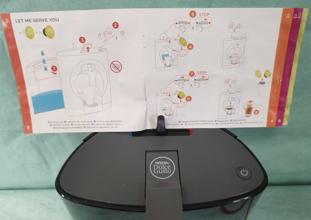 Кафемашина с гаранция 1 година NESCAFÉ® Krups Dolce Gusto OBLO.Black за капсули система Долче густо