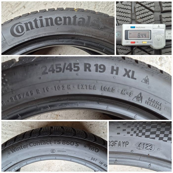 O bucată 245/45 R19 M+S iarnă - una Continental Gislaved