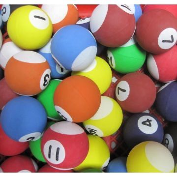 Подскачащи гумени топчета 45 мм динозаври, морски свят 3D и микс