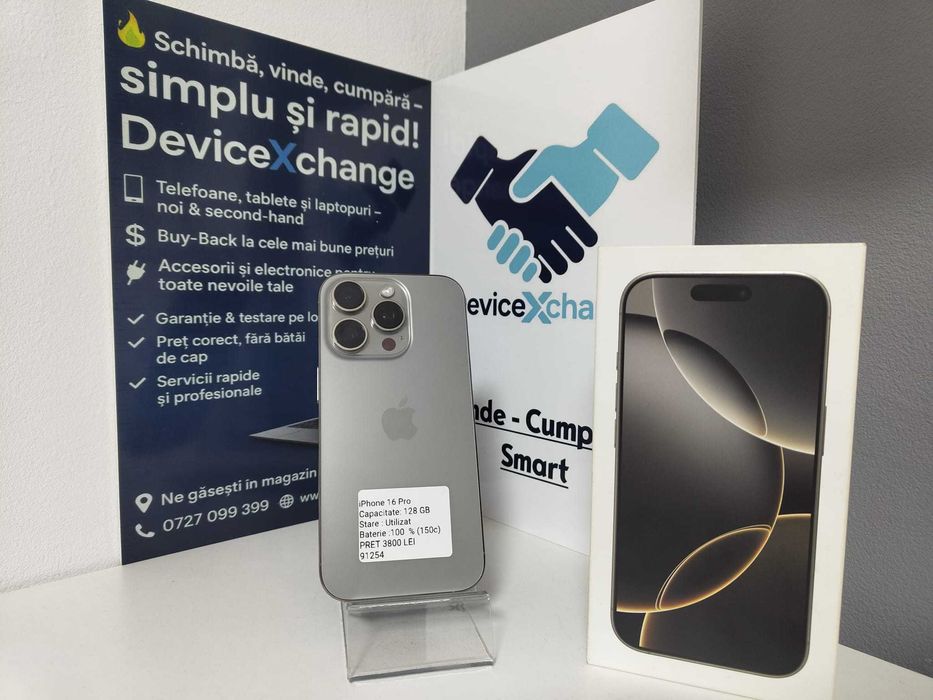 iPhone 16 Pro 128 GB 100% * Garantie *Buy Back * deviceXchange