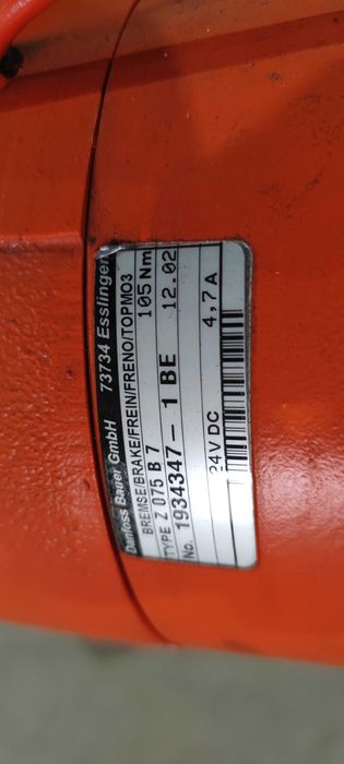 Motor electric cu reductor Bauer 7.5kW 5.5rpm cu frana