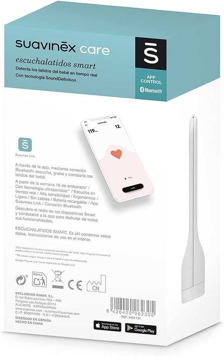 SMART доплер за сърдечен ритъм на бебе, съвместим с iPhone, с iOS и др