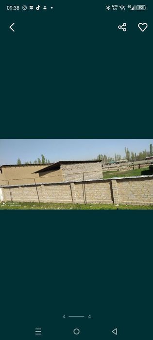 Участка сотилади 10 сот Сергели Чорток тарафта. Кадастр килинган