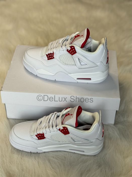 Air Jordan 4 Retro Metallic Red White Full Box Verificare Colet