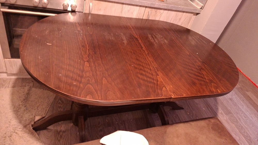 Дървена маса+3 стола