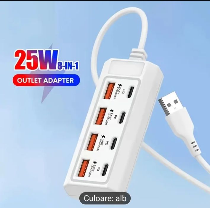 Cablu de încărcare rapidă, 10 in 1