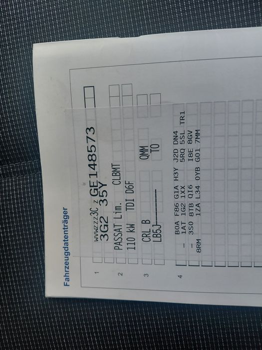 VW Passat DSG 20 tdi