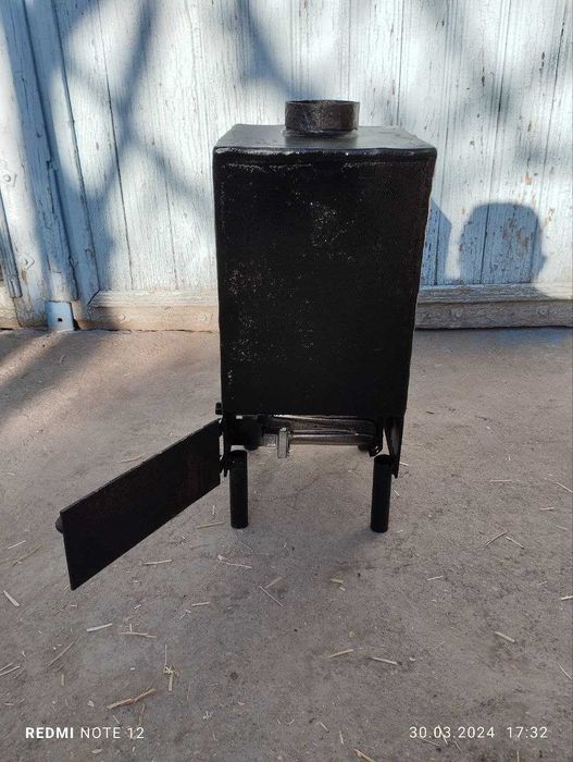 Печка-котел стальной газовой
