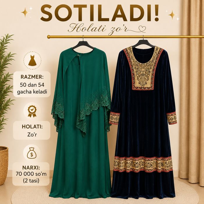 Ayollar va qizlar kiyimi holati zoʻr