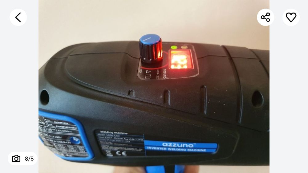 Aparat Pistol inverter sudura, aparat MMA, Azonno, produs Nou