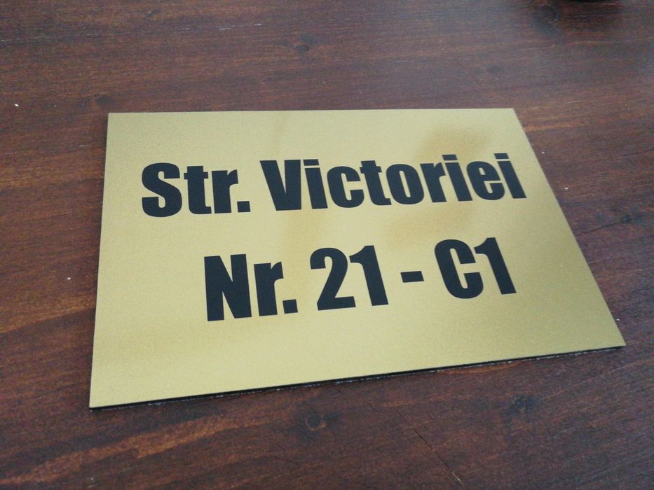 Placi personalizate / placute semnalistică / placi adresa /plăcute număr casă / plăcuțe identificare - LA comandă