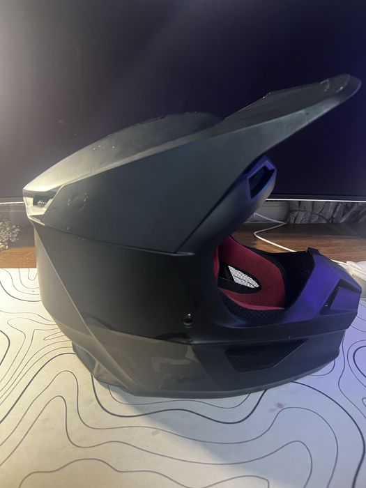 casca motocross Fox V1 Youth Matte Black Mips marime YL