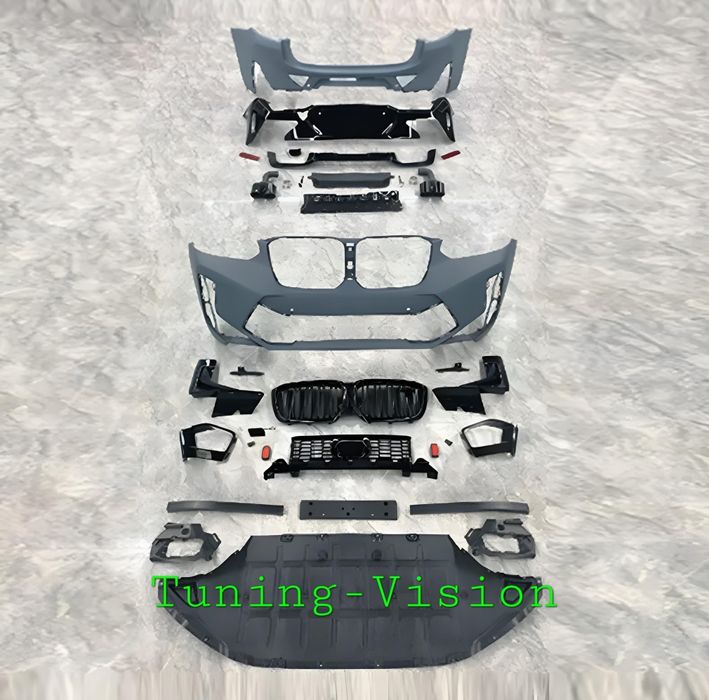 X4 g02 пакет bmw предна броня задна вежди прагове накрайници фарове