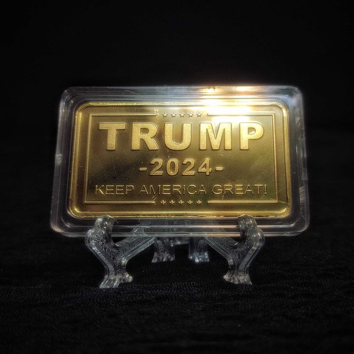 Сувенирный Слиток TRUMP-2024. Покушение на Дональда Трампа.