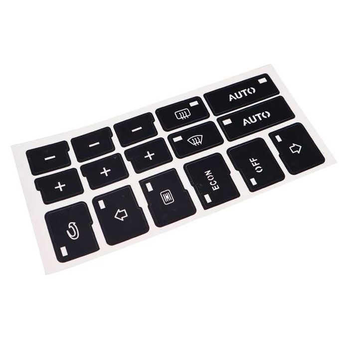 Stickere, autocolante butoane clima,  AC, climatronic, Audi A4 B6 B7