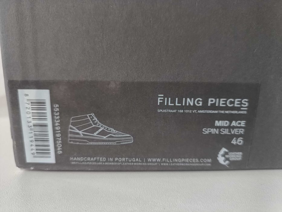 Adidasi Filling Pieces "Mid Ace Spin white" 47