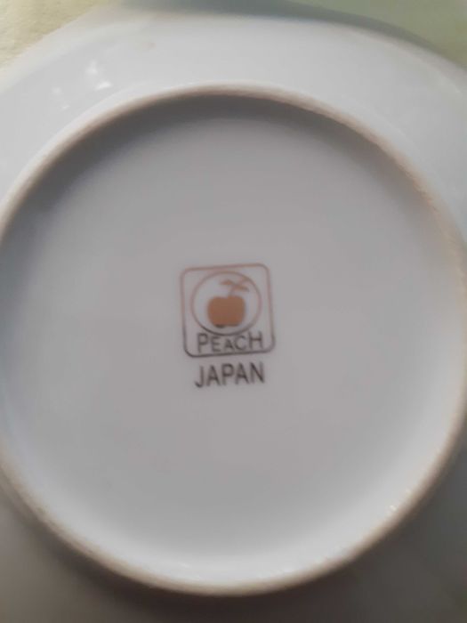 Servici cafea, porțelan japonez - 6 cești + 6 farfurioare - 100 ml.