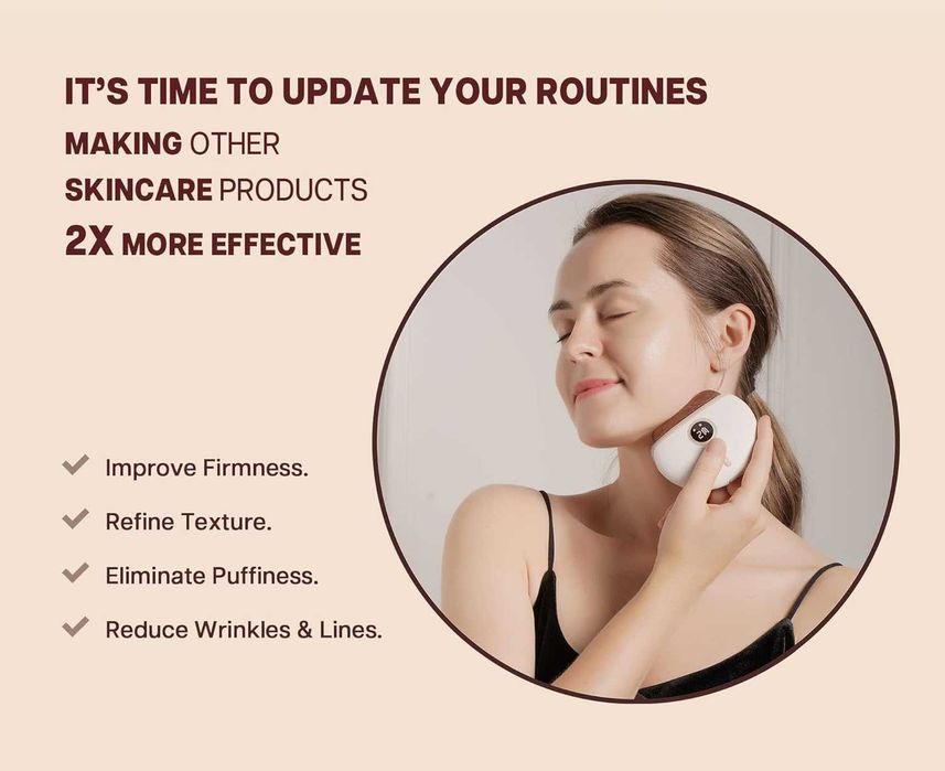 VRAIKO Lux електрически гуаша масажор с топлина и вибрация