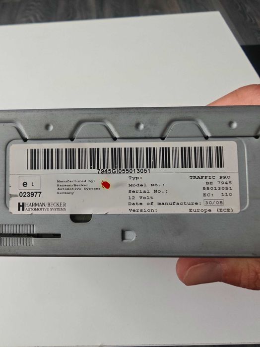 Becker Traffic Pro BE 7945 Car Radio CD GPS Navigation System