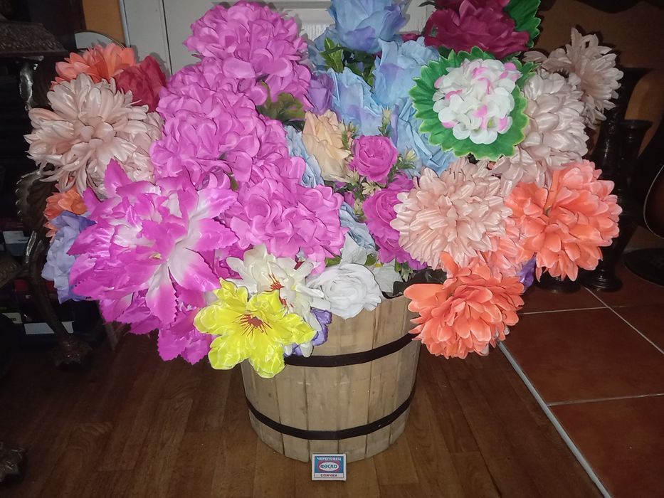 Розы Пионы . Искусственные цветы