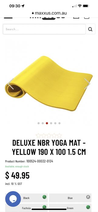 Saltea yoga Pilates de lux cu spuma de cauciuc natural cu memorie  Sal