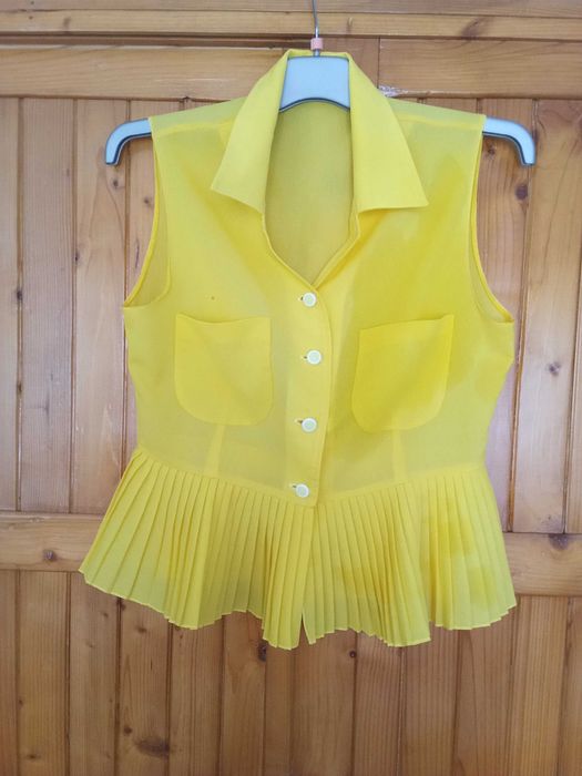 Bluza plisata in talie