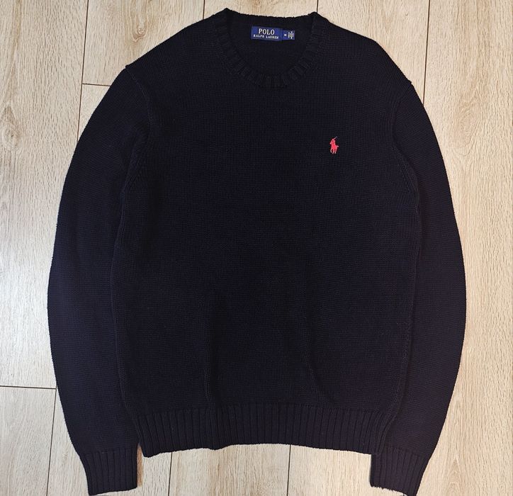 Pulover iconic Polo Ralph Lauren - mărimea M unisex navy