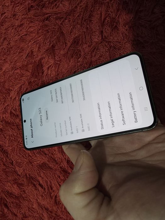 -Samsung S23, Verde, 256Gb, 8Ram, doar telefonul, stare foarte buna, s