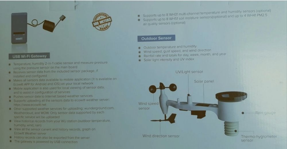 Чисто нова соларна wi-fi  метеорологична станция