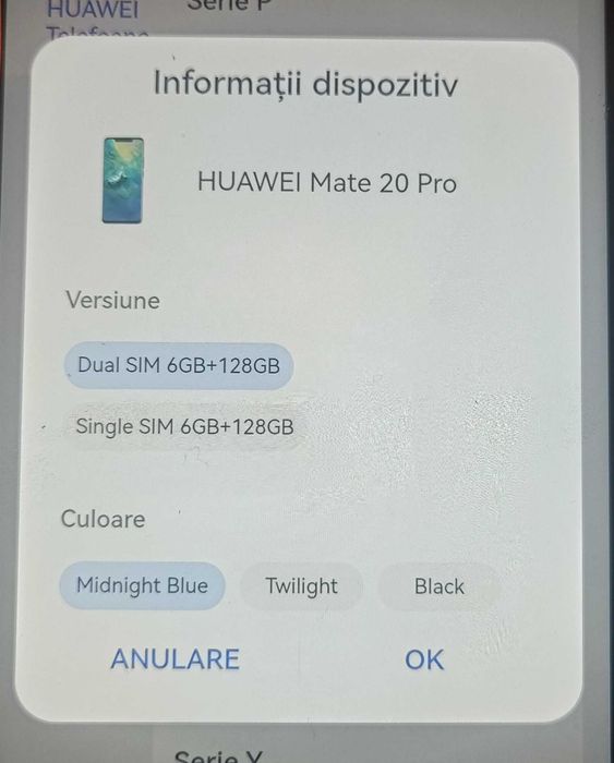 Telefon mobil Huawei Mate 20 pro