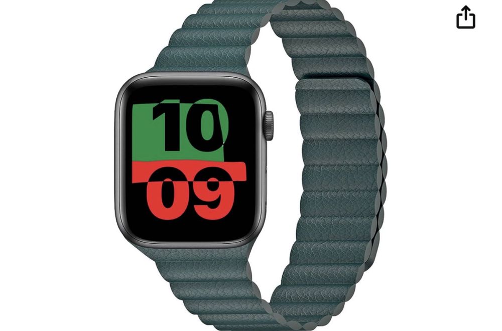 Curea Imitatie Piele Magnetica Ceas Apple Watch Husa Folie Silicon