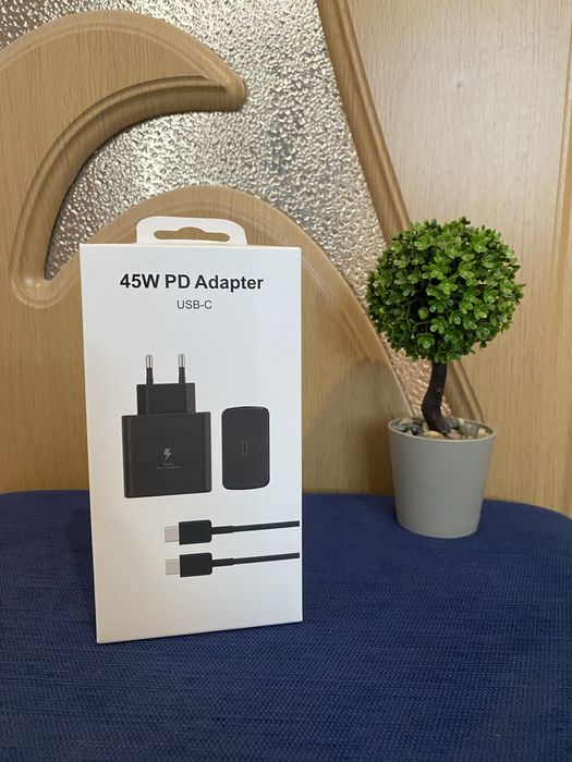 Încărcător 45W PD Adapter USB-C – Super Fast Charging (NOU + cablu)