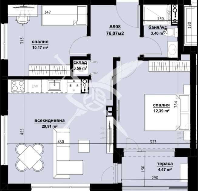 Тристаен апартамент 799-23910