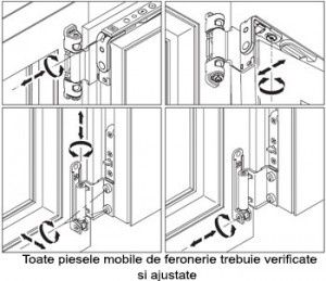 Reglare tâmplărie din PVC / plase anti-insecte