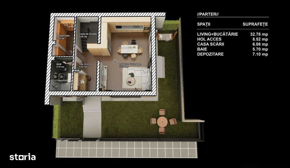 Duplex Floresti | Parc Poligon | zona de case | 120 mp utili + gradina