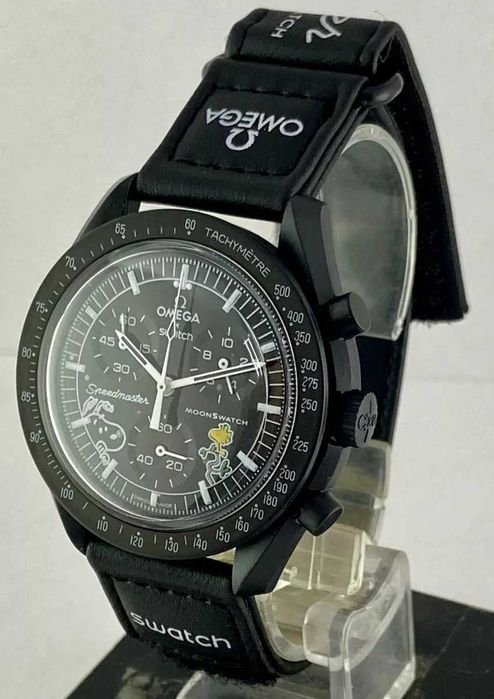 Ceas SWATCH X OMEGA MISSION To The Moon Snoopy`s Fan Version Cronograf