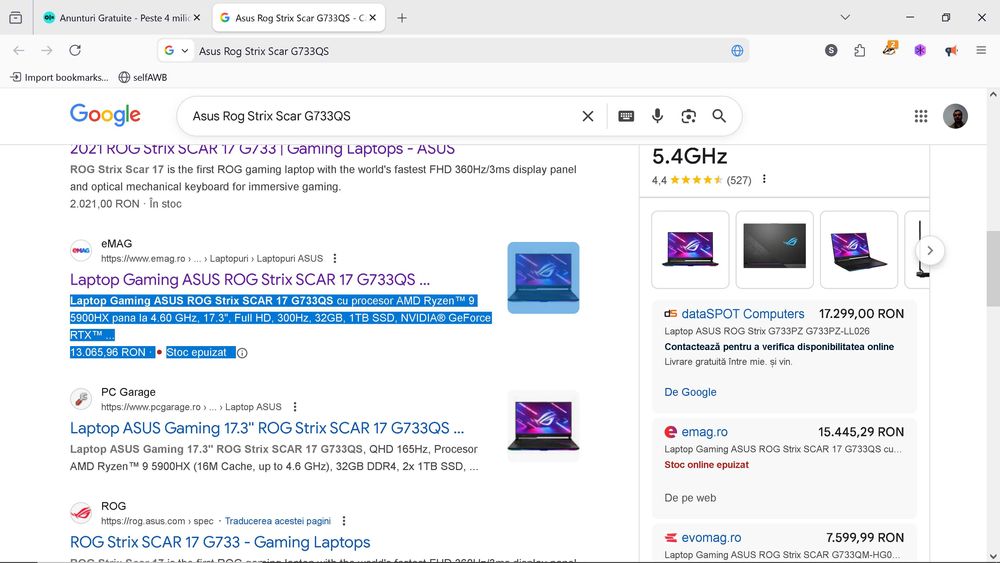 Asus Rog Strix Scar G733Q