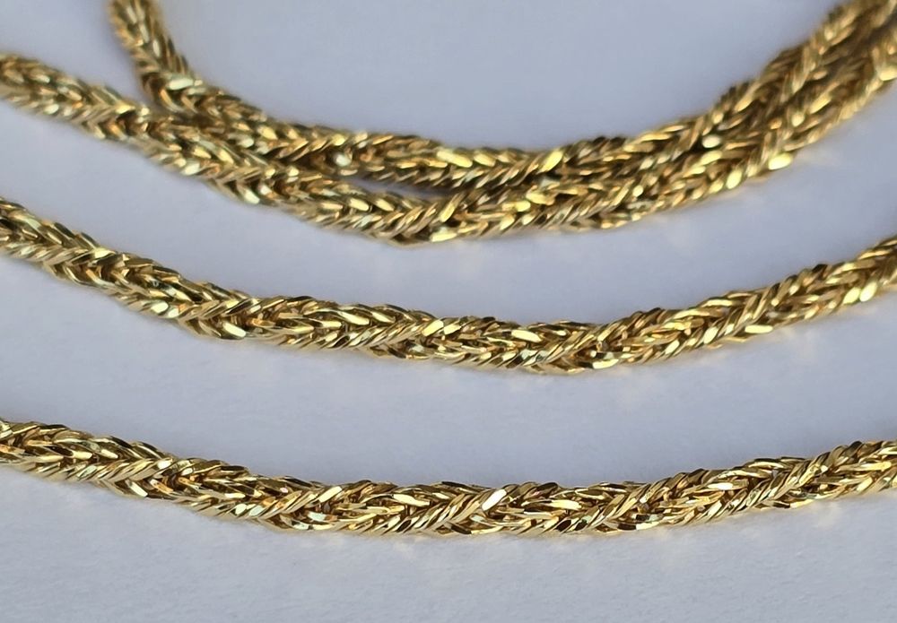 Lanț de aur galben masiv18k, 9, 39 grame